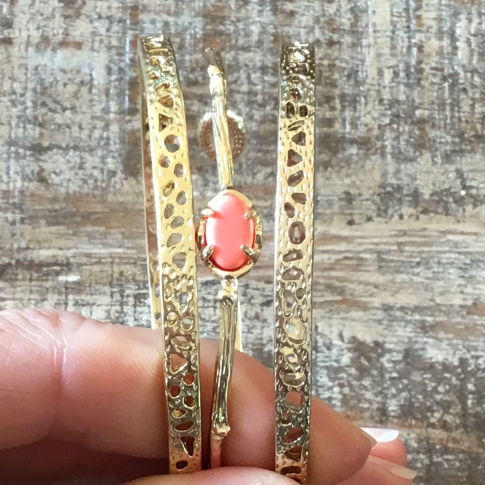 Kendra Scott Bangle Bracelets Set of 3 - Picture 3 of 11